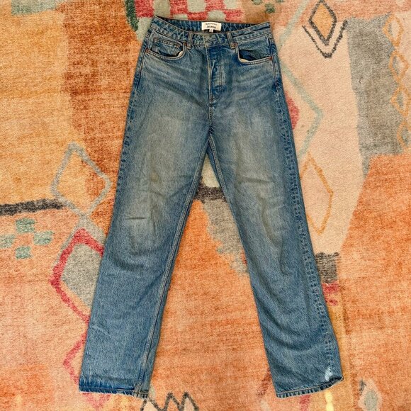 Reformation Cynthia High Rise Blue Jeans - Picture 3 of 7
